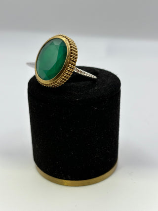 Bague en argent - Vert