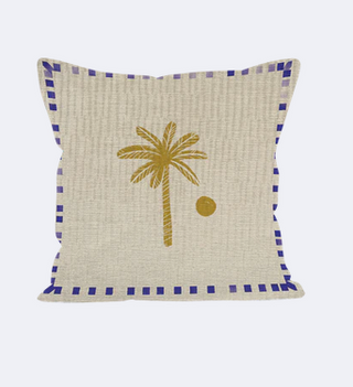 Coussin "Palmier jaune" 40x40