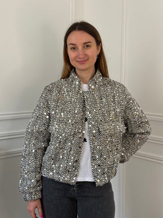 Veste à sequins - Noir