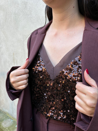 Top à sequins