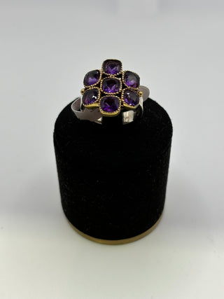 Bague fleur - Violet