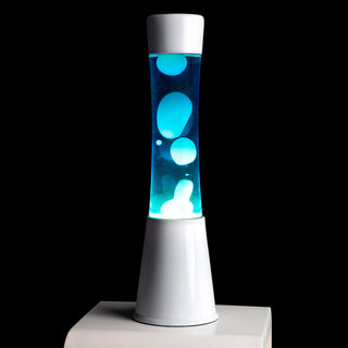 Lampe à lave tower cyan