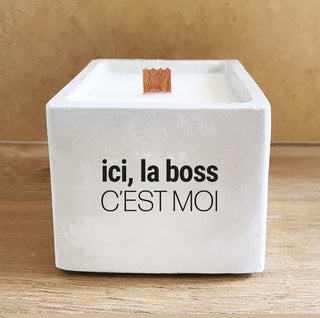 Bougie « Ici la boss c’est moi »