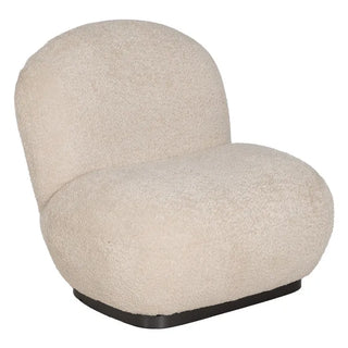 FAUTEUIL BEIGE TISSU-MÉTAL SALON