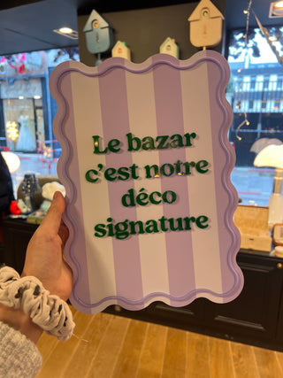 Affiche le bazar