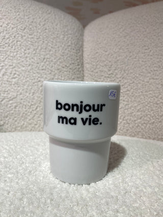 Tasse « Bonjour ma vie »