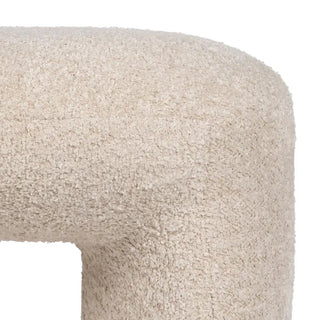 TABOURET BEIGE ÉTOFFE SALON