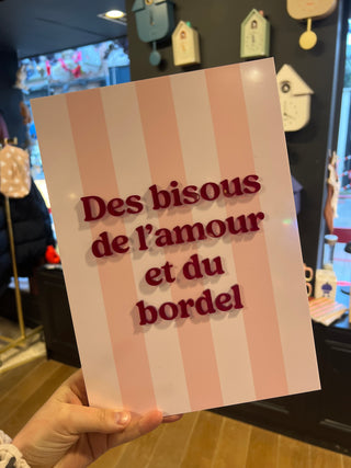 Affiche bisous