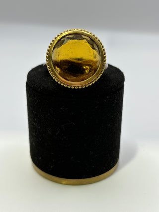 Bague en argent - Jaune