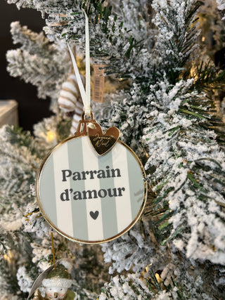 Boule de Noël parrain