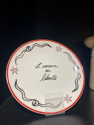 Assiette "L'amour en liberté"