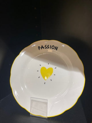 Assiette "Passion" - Jaune