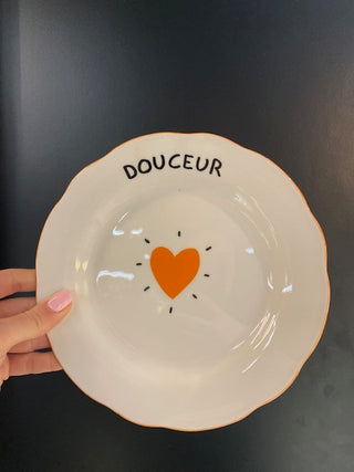 Assiette "Douceur" - Orange