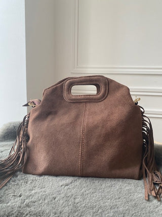 Sac à franges "Marron clair"
