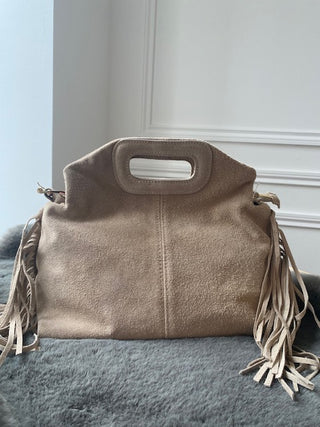 Sac à franges "Beige"