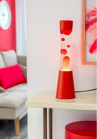 Lampe à lave rouge
