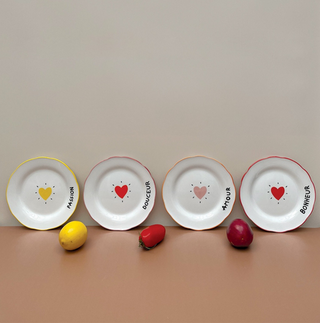 Assiette "Passion" - Jaune