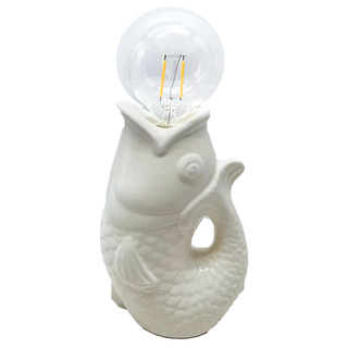Lampe poisson - Blanc