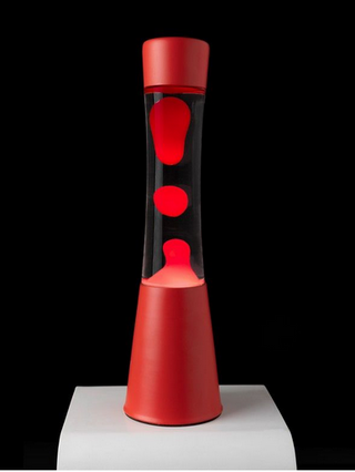 Lampe à lave rouge