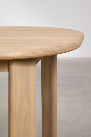 Ensemble table rectangulaire en bois d'acacia et chaises de salle à manger