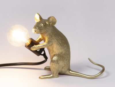 Lampe Mouse dorée – Seletti