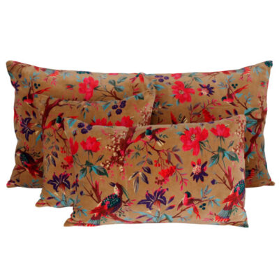 Coussin “Birdy” – Tabac