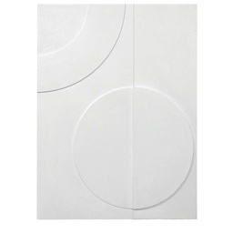 Tableau 3D Miami blanc L60 H80cm