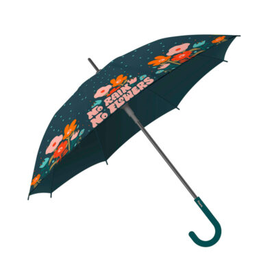 Parapluie “no rain no flowers”