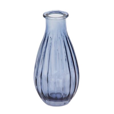 Vase à bourgeons en verre bleu marine