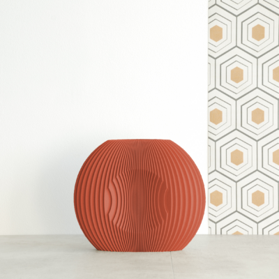 Vase “Héron” – medium terracotta