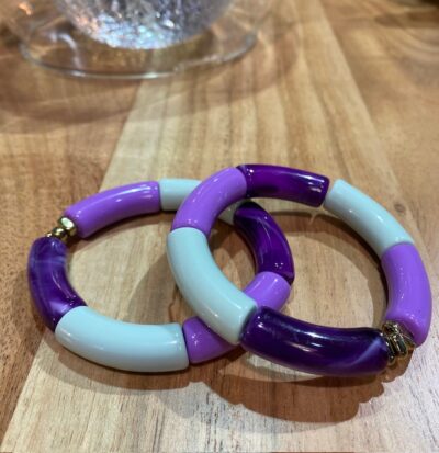 Bracelet corne – Violet