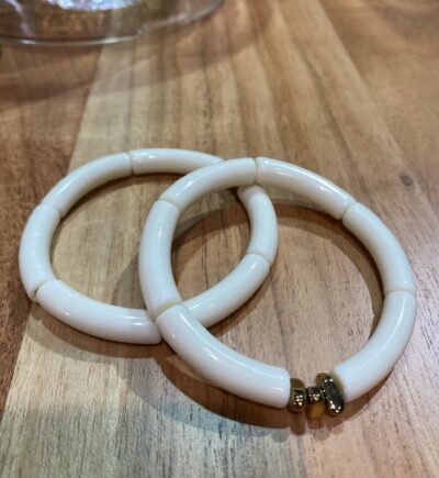 Bracelet corne – Blanc